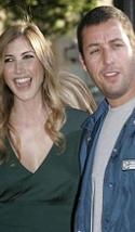 Sandler con su mujer