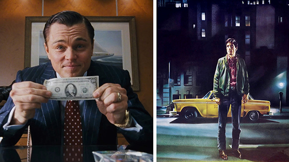"El lobo de Wall Street" y "Taxi Driver"