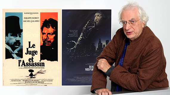 Bertrand Tavernier y dos de sus films más conocidos