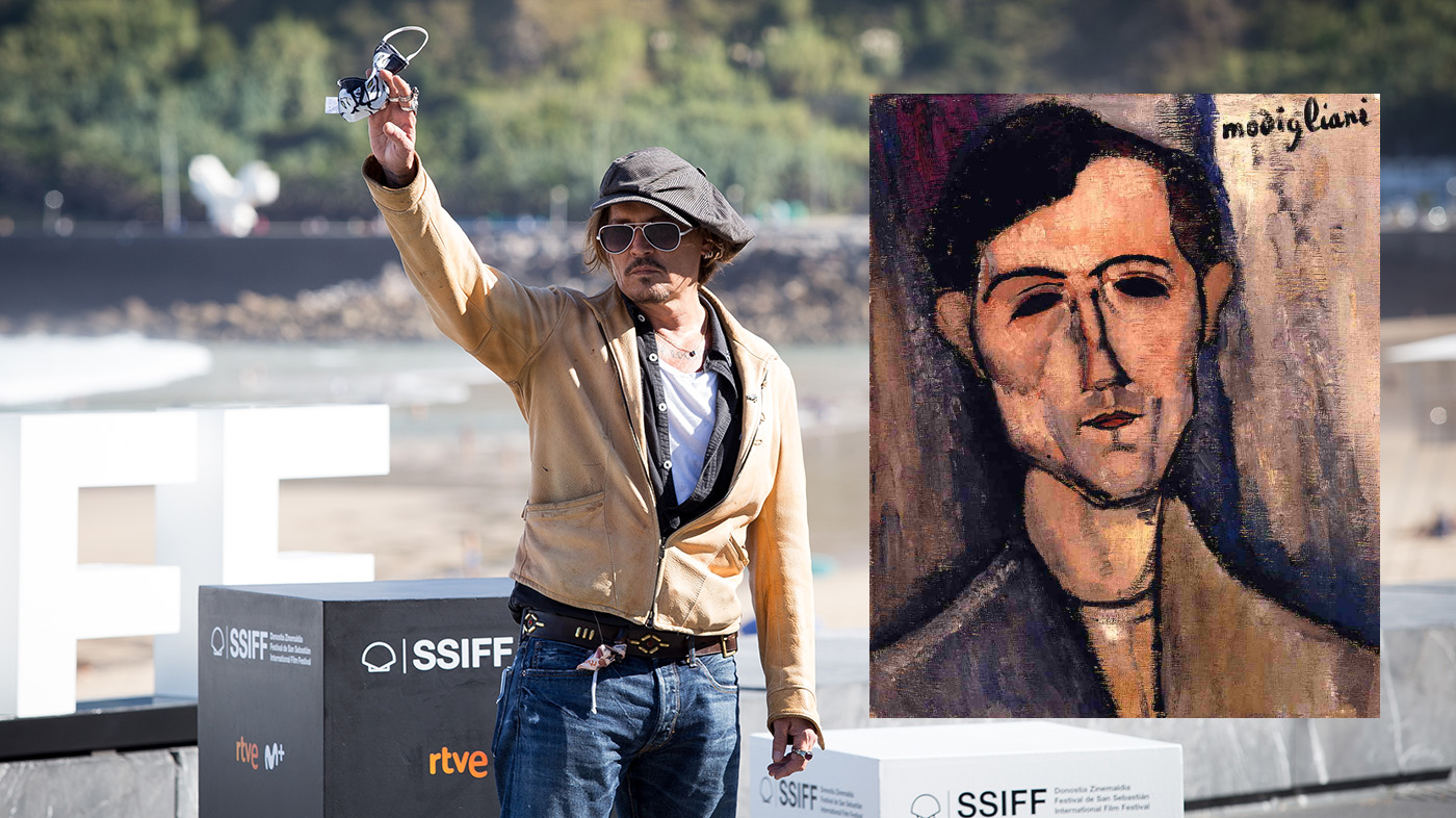 Depp y Modigliani, en un autorretrato