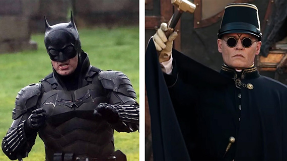 Robert Pattinson en "The Batman" y Johnny Depp en "Esperando a los bárbaros"