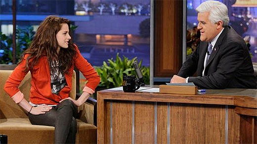 Kristen, con Jay Leno