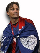 Viggo Mortensen, con los colores de su equipo