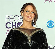 Jennifer Lawrence, en la entrega de los People's Choice (AP)
