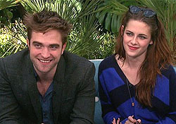 Robert Pattinson y Kristen Stewart, en ET