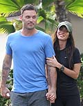 Megan Fox con su flamante marido Brian Austin Green Megan Fox con su flamante marido Brian Austin Green