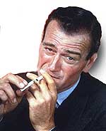 Wayne, fumador empedernido Wayne, fumador empedernido