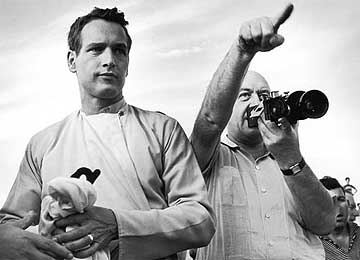 En el rodaje de 'Exodo', con Otto Preminger En el rodaje de 'Exodo', con Otto Preminger