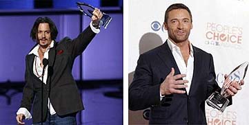 Johnny Depp y Hugh Jackman