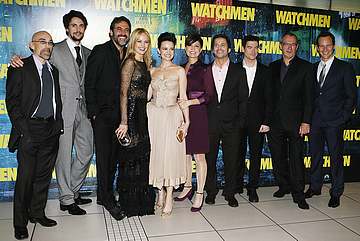 El elenco de 'Watchmen' en Londres (Paramount) El elenco de 'Watchmen' en Londres (Paramount)