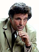 Peter Falk, caracterizado como Columbo Peter Falk, caracterizado como Columbo