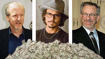 Cameron, Depp y Spielberg Cameron, Depp y Spielberg