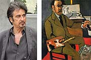 Al Pacino y un autorretrato de Matisse Al Pacino y un autorretrato de Matisse