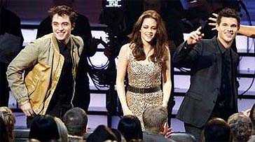 Pattinson, Stewart y Lautner Pattinson, Stewart y Lautner