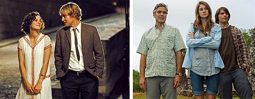 'Midnight in Paris' y 'Los descendientes'